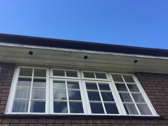 Fasci and Soffit Cleaning Before